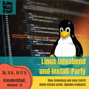 Linux Infoabend und Install-Party in der Klimawerkstatt